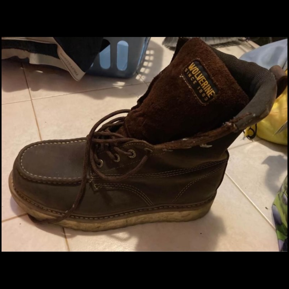 Wolverine loader 8” steel toe boots